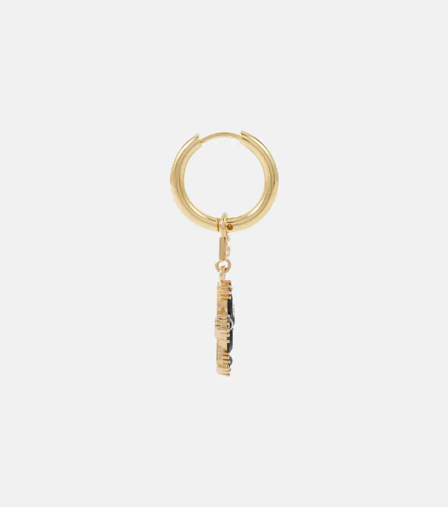 Dolce & Gabbana DG cross embellished hoop earrings | Thumbnail 3