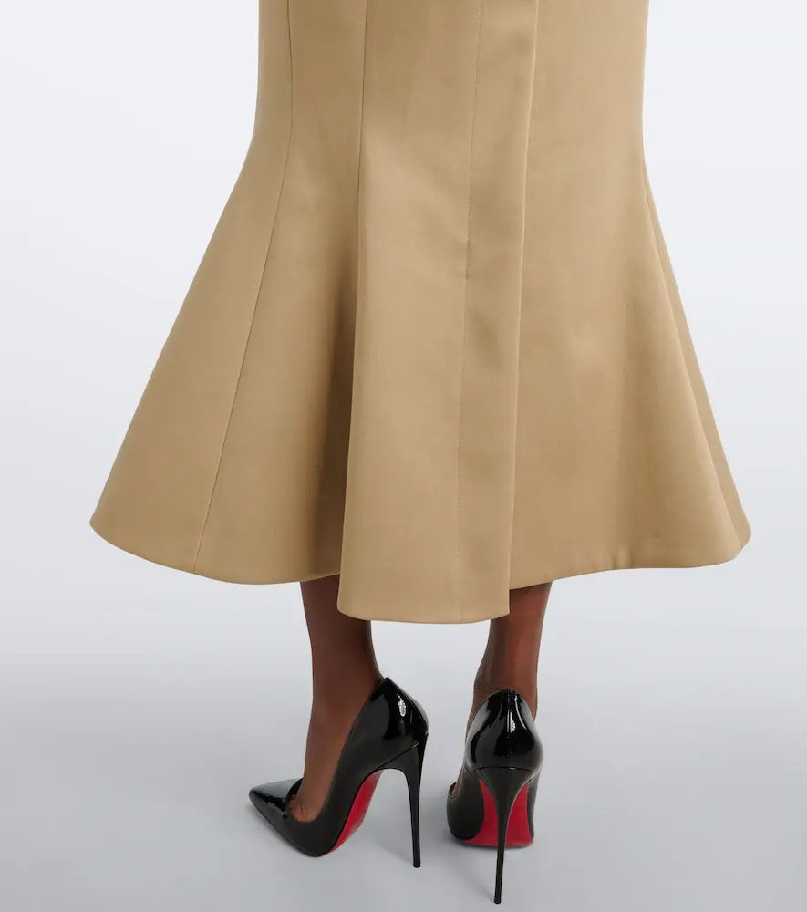 Mugler Peplum cotton-blend trench coat | Thumbnail 3 Mugler Peplum cotton-blend trench coat | Thumbnail 3