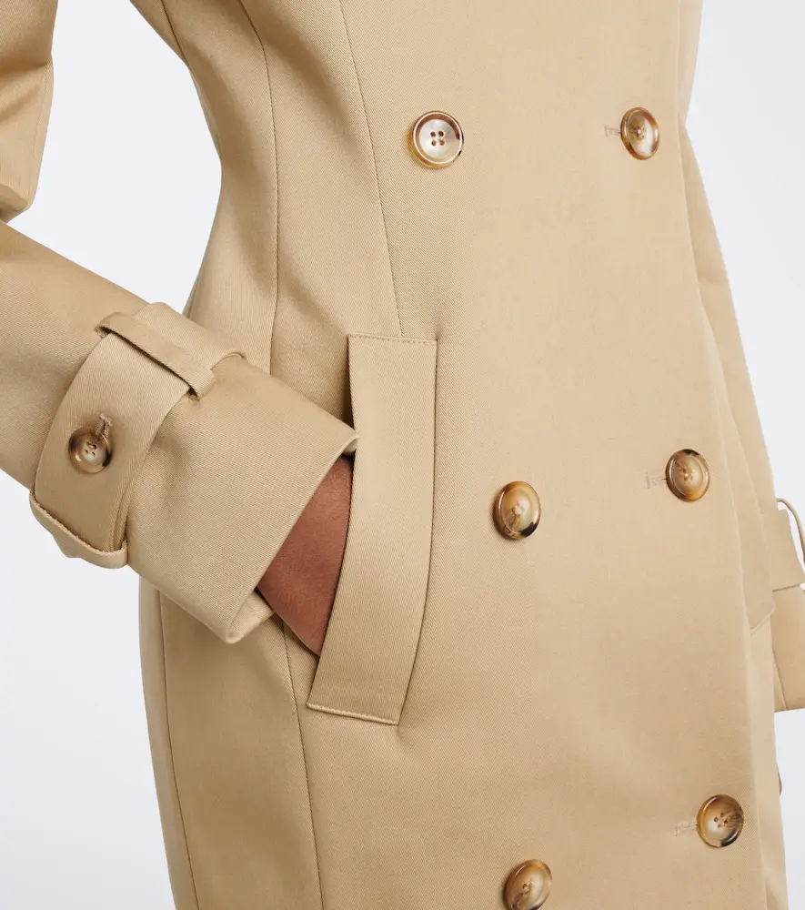 Mugler Peplum cotton-blend trench coat | Thumbnail 6 Mugler Peplum cotton-blend trench coat | Thumbnail 6