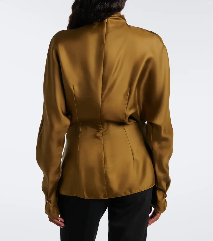 Mugler Silk twill top | Thumbnail 6