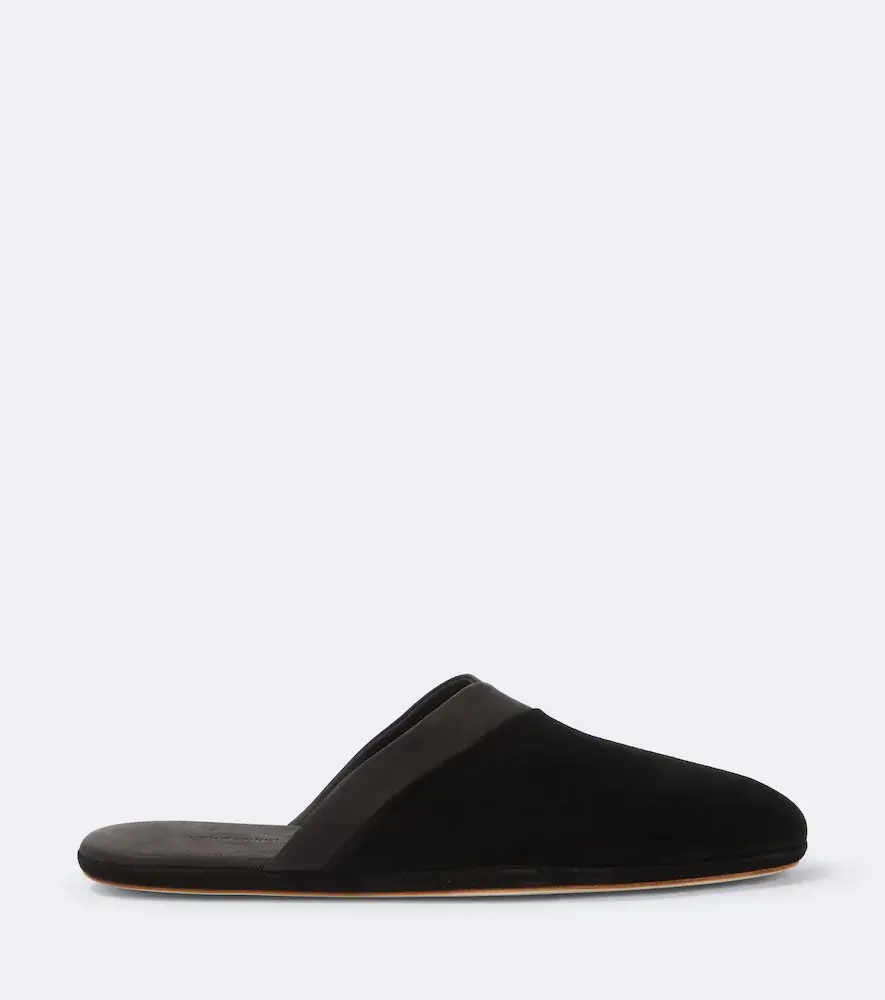 John Lobb Leather-trimmed suede slippers | Thumbnail 4 John Lobb Leather-trimmed suede slippers | Thumbnail 4
