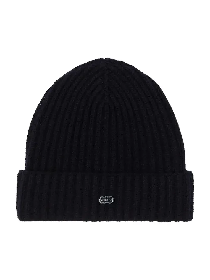 Ribbed-knit cashmere beanie