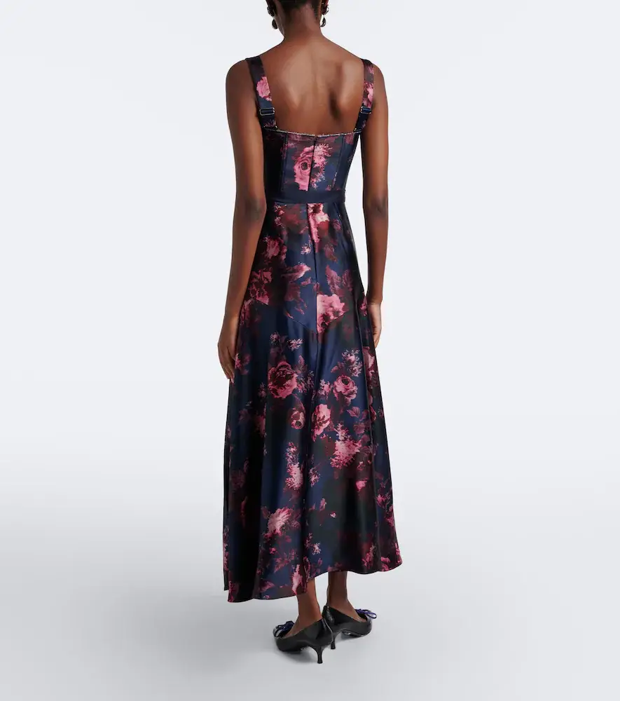Erdem Belted floral bustier dress | Thumbnail 3