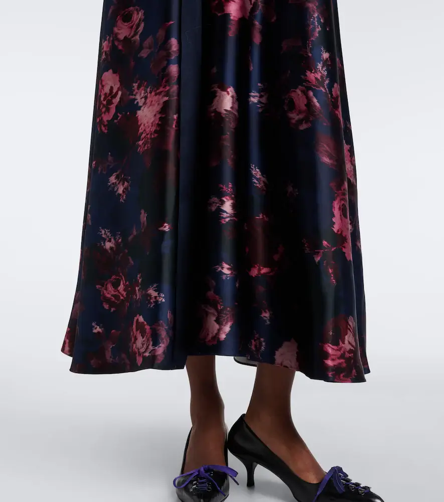 Erdem Belted floral bustier dress | Thumbnail 6