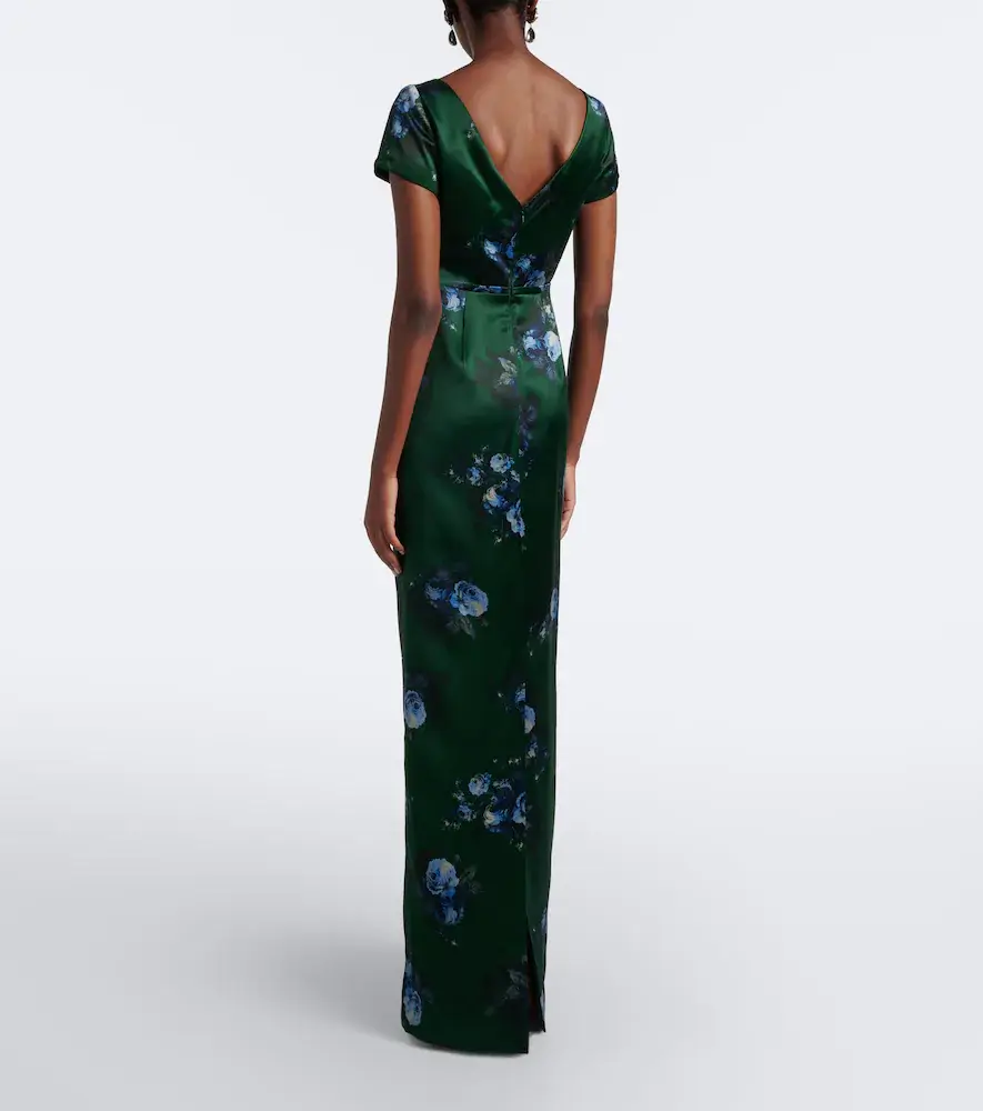 Erdem Belted floral duchess satin gown | Thumbnail 2 Erdem Belted floral duchess satin gown | Thumbnail 2