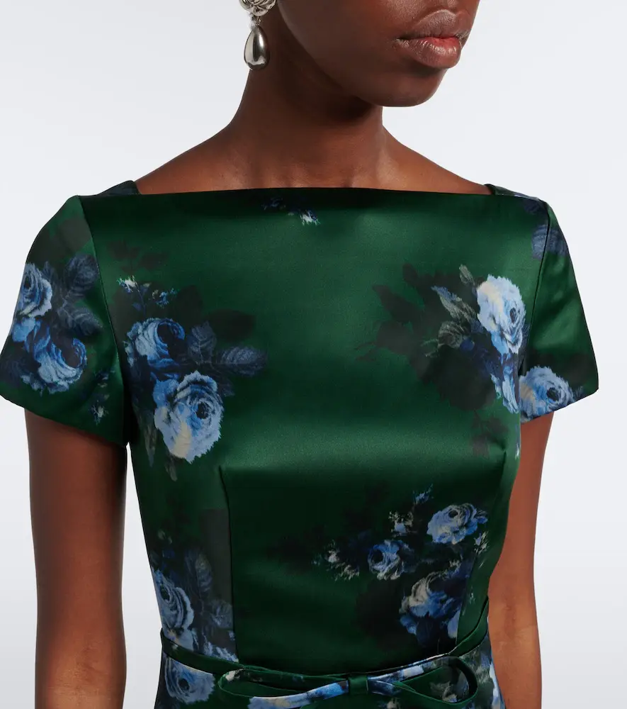 Erdem Belted floral duchess satin gown | Thumbnail 3 Erdem Belted floral duchess satin gown | Thumbnail 3