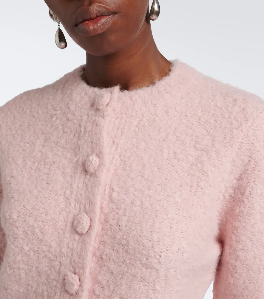 Erdem Floral wool and alpaca bouclé cardigan | Thumbnail 5