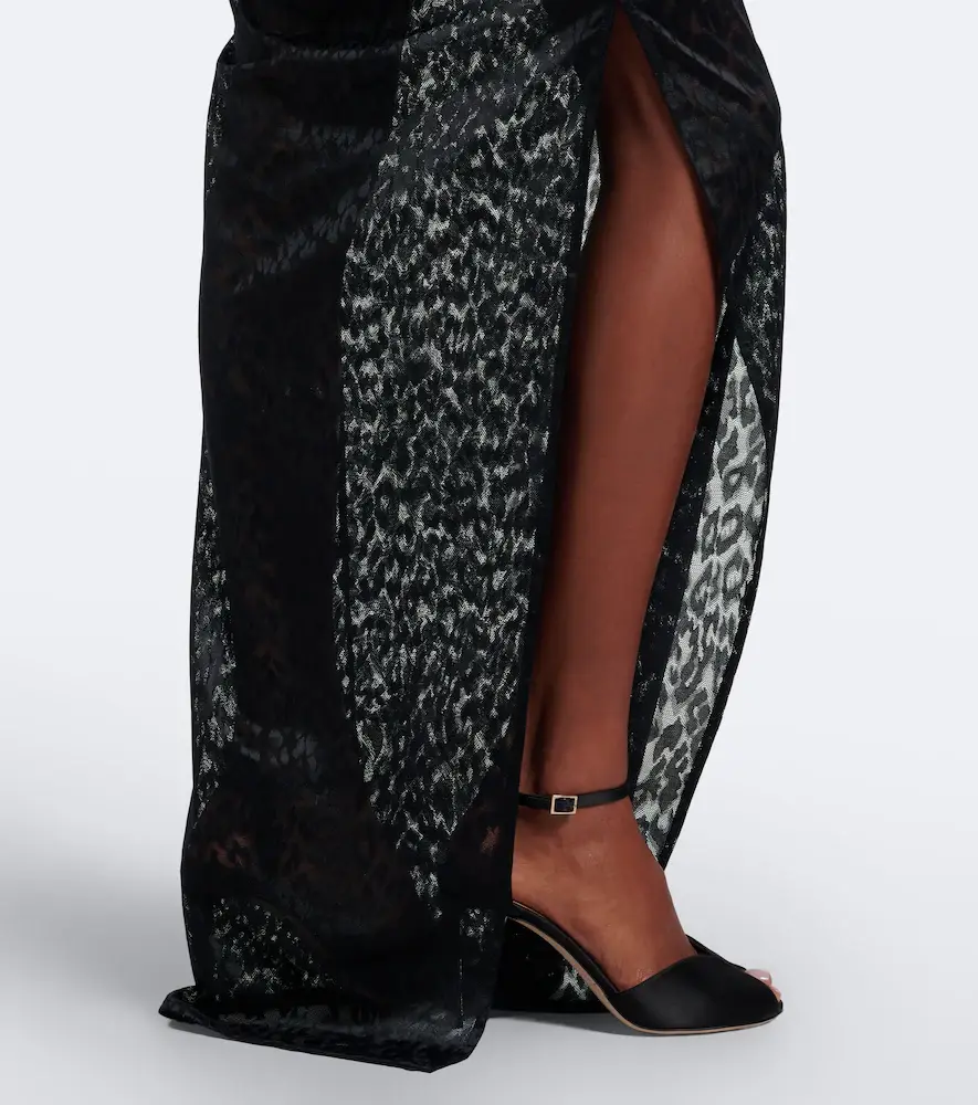 Alex Perry Draped leopard-print lace maxi dress | Thumbnail 2 Alex Perry Draped leopard-print lace maxi dress | Thumbnail 2