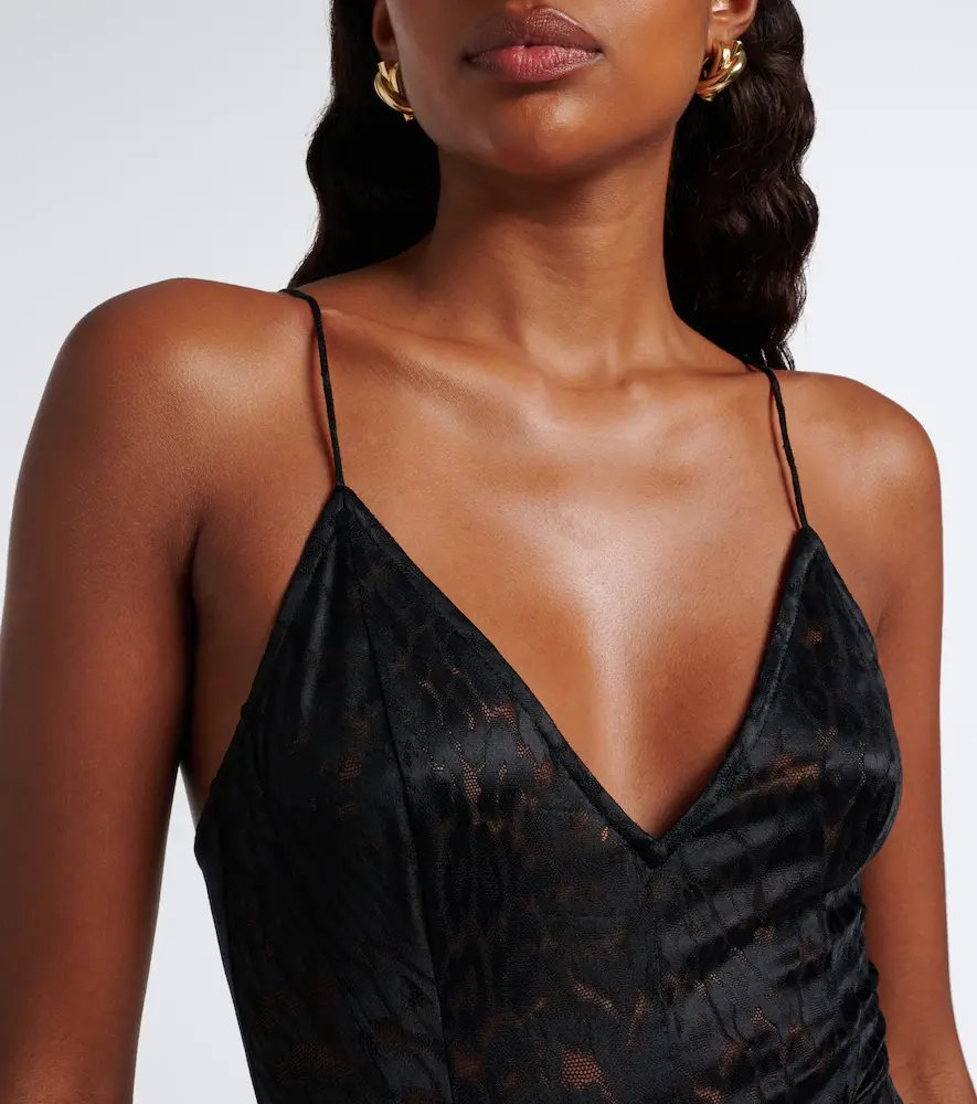 Alex Perry Draped leopard-print lace maxi dress | Thumbnail 4 Alex Perry Draped leopard-print lace maxi dress | Thumbnail 4