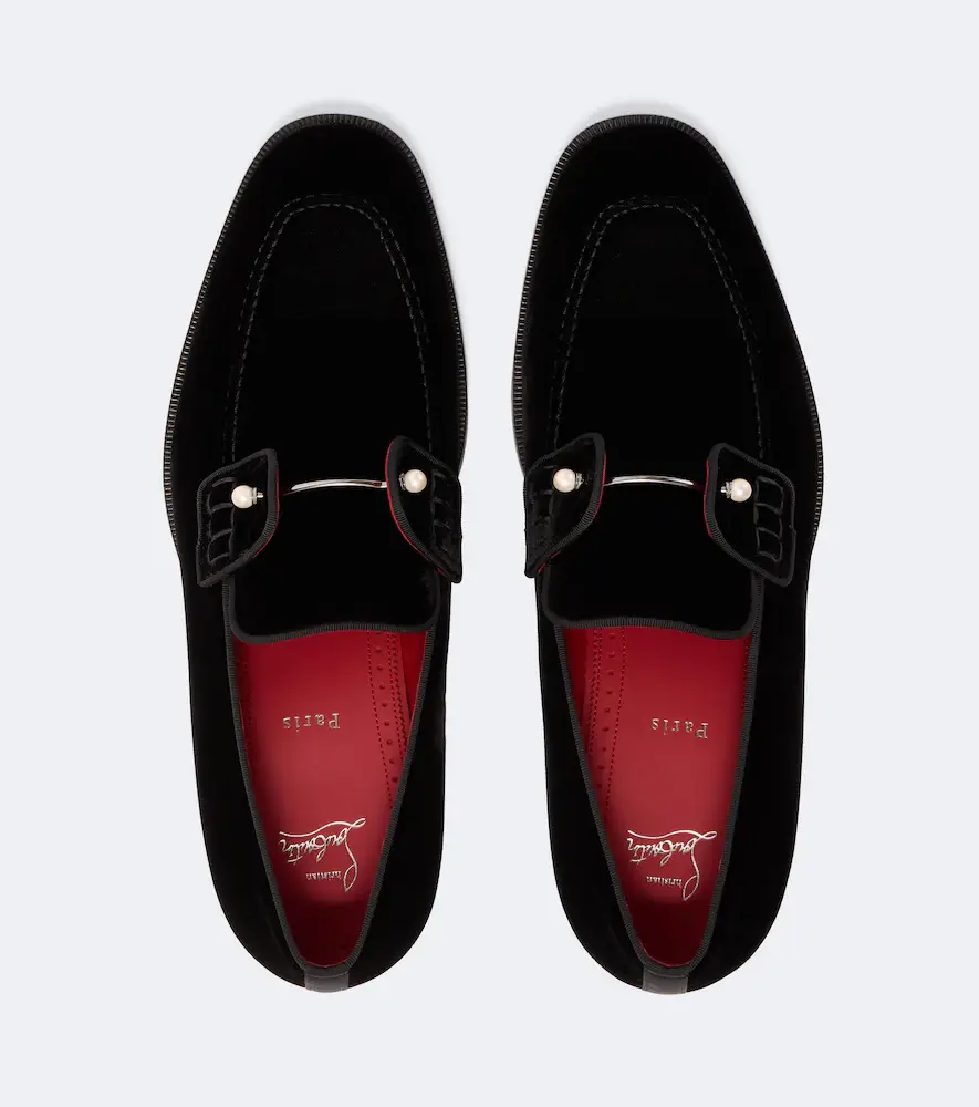 Christian Louboutin Chambelimoc velvet loafers | Thumbnail 3 Christian Louboutin Chambelimoc velvet loafers | Thumbnail 3