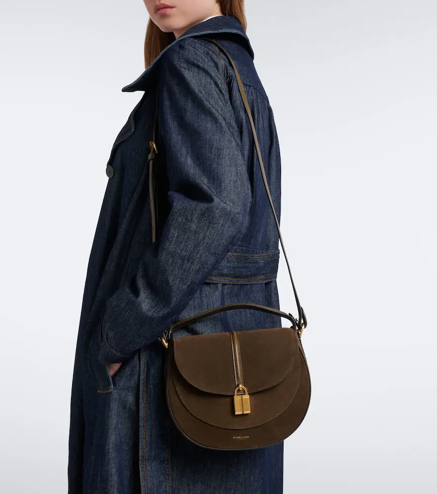 DeMellier Siena Saddle Small suede shoulder bag | Thumbnail 4