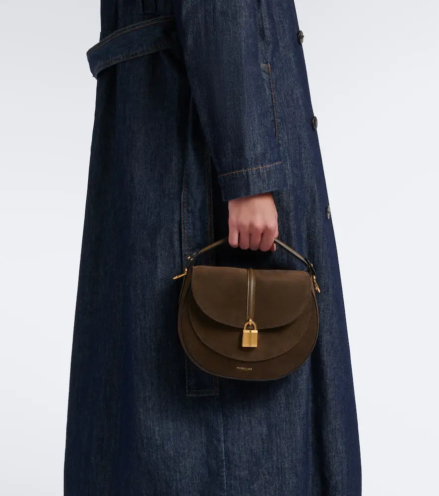 DeMellier Siena Saddle Small suede shoulder bag | Thumbnail 6