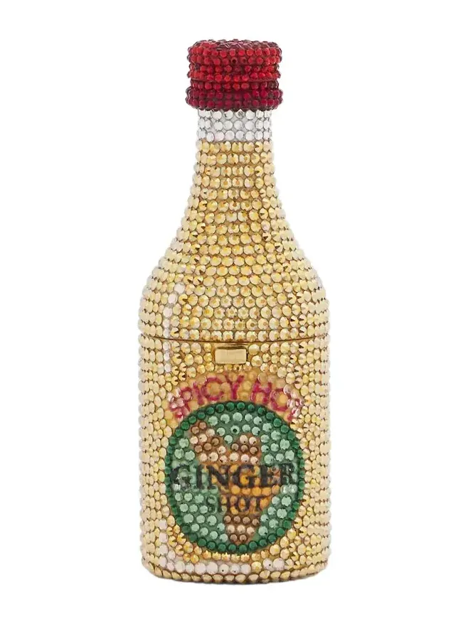 Bottle Ginger Shot Mini embellished clutch