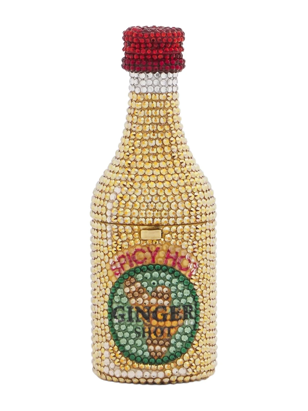 Bottle Ginger Shot Mini embellished clutch Bottle Ginger Shot Mini embellished clutch