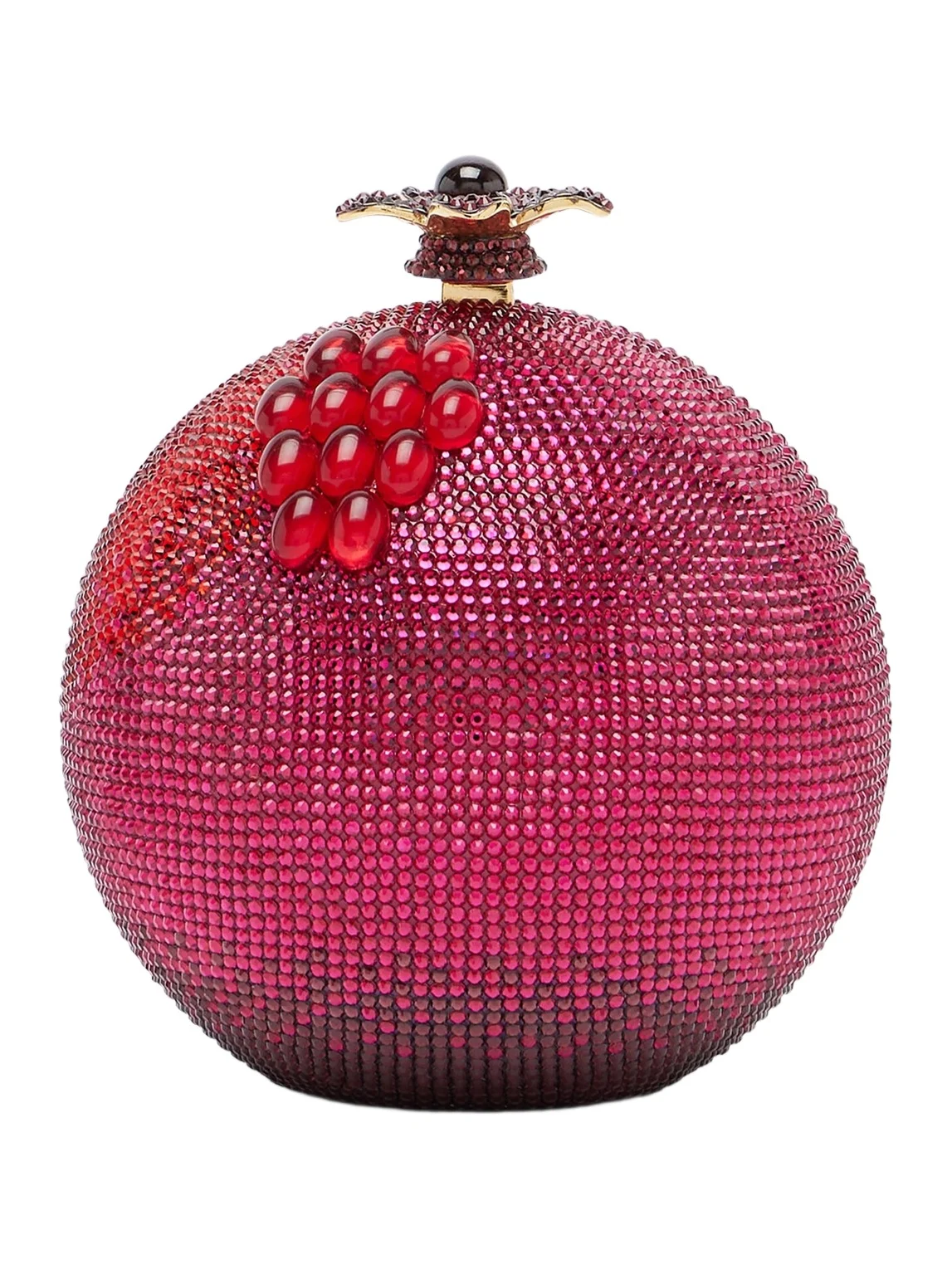 Pomegranate crystal-embellished clutch Pomegranate crystal-embellished clutch