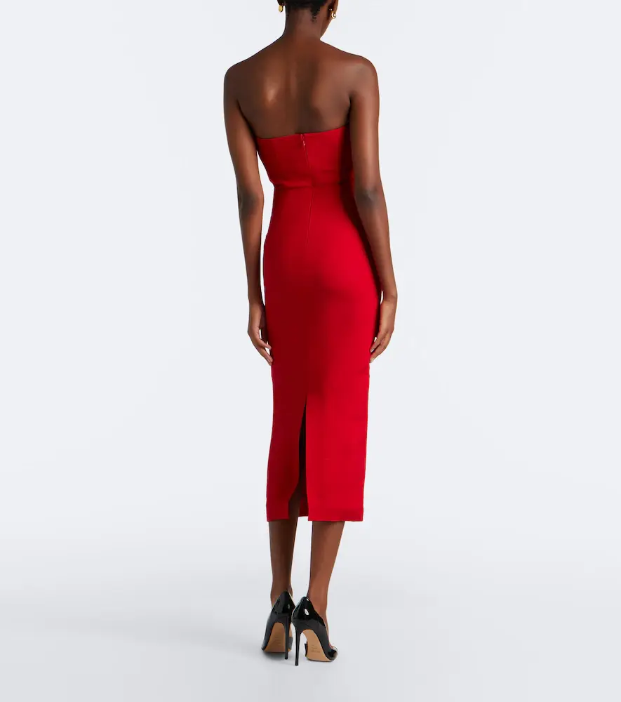 Roland Mouret Draped wool and silk corset dress | Thumbnail 4 Roland Mouret Draped wool and silk corset dress | Thumbnail 4