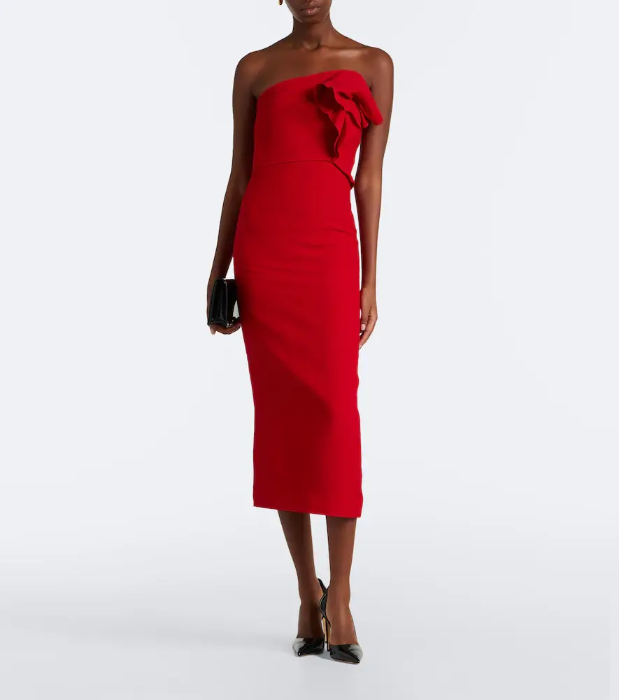 Roland Mouret Draped wool and silk corset dress | Thumbnail 5 Roland Mouret Draped wool and silk corset dress | Thumbnail 5