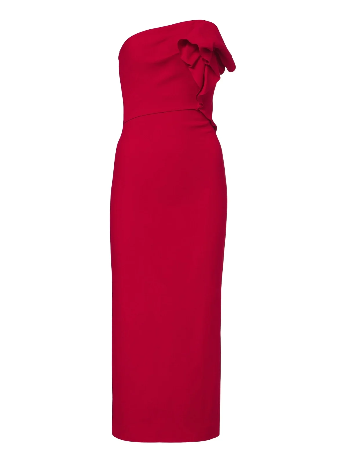 Roland Mouret Draped wool and silk corset dress