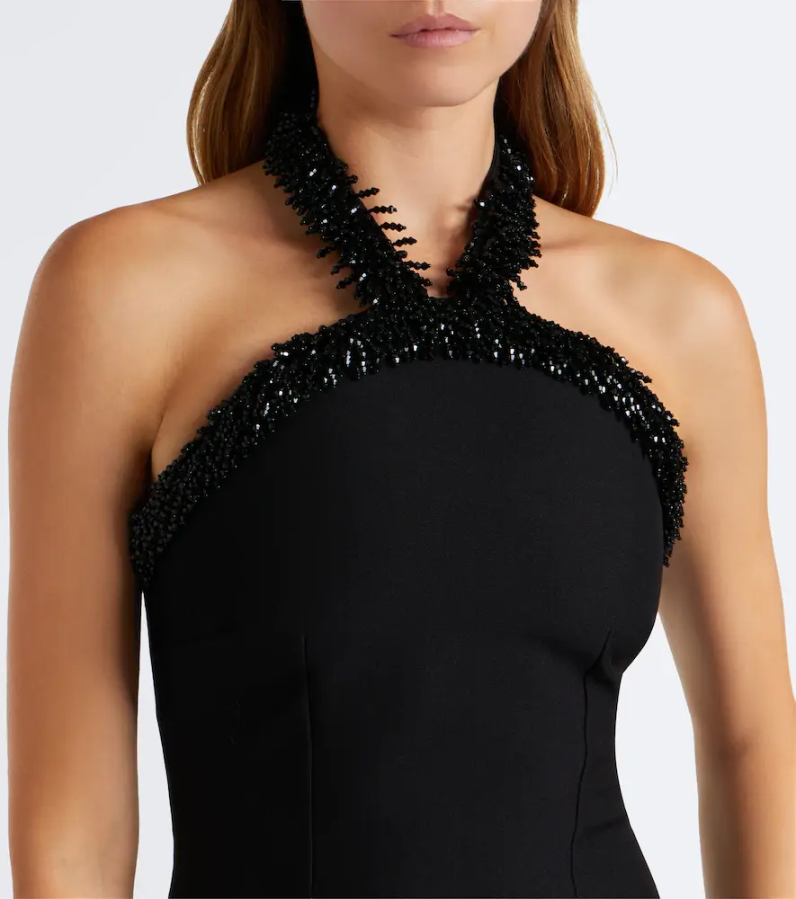Roland Mouret Embellished crêpe halterneck gown | Thumbnail 4 Roland Mouret Embellished crêpe halterneck gown | Thumbnail 4