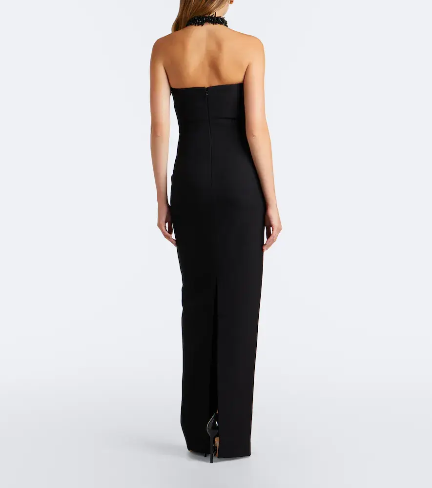 Roland Mouret Embellished crêpe halterneck gown | Thumbnail 5 Roland Mouret Embellished crêpe halterneck gown | Thumbnail 5
