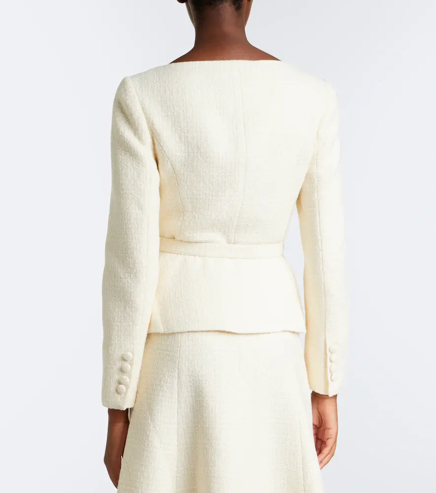 Roland Mouret Belted embellished bouclé jacket | Thumbnail 3
