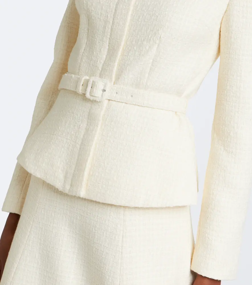 Roland Mouret Belted embellished bouclé jacket | Thumbnail 4