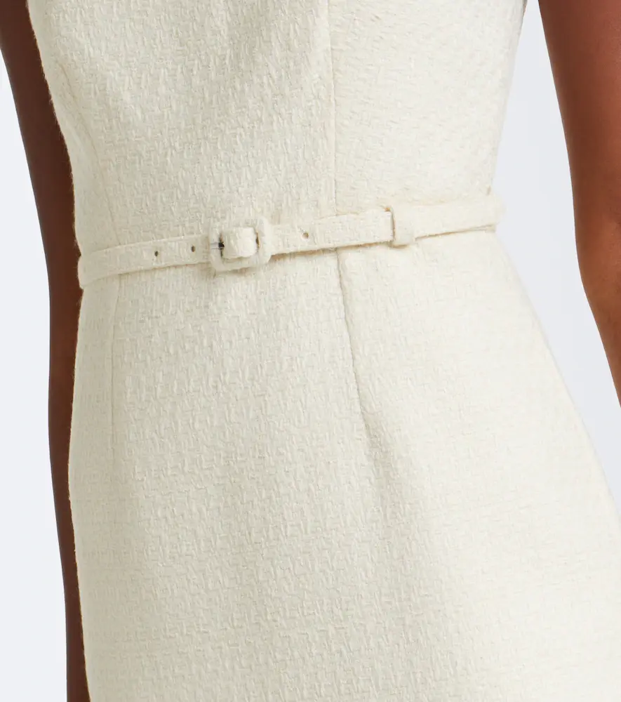 Roland Mouret Belted asymmetric bouclé cocktail dress | Thumbnail 3 Roland Mouret Belted asymmetric bouclé cocktail dress | Thumbnail 3