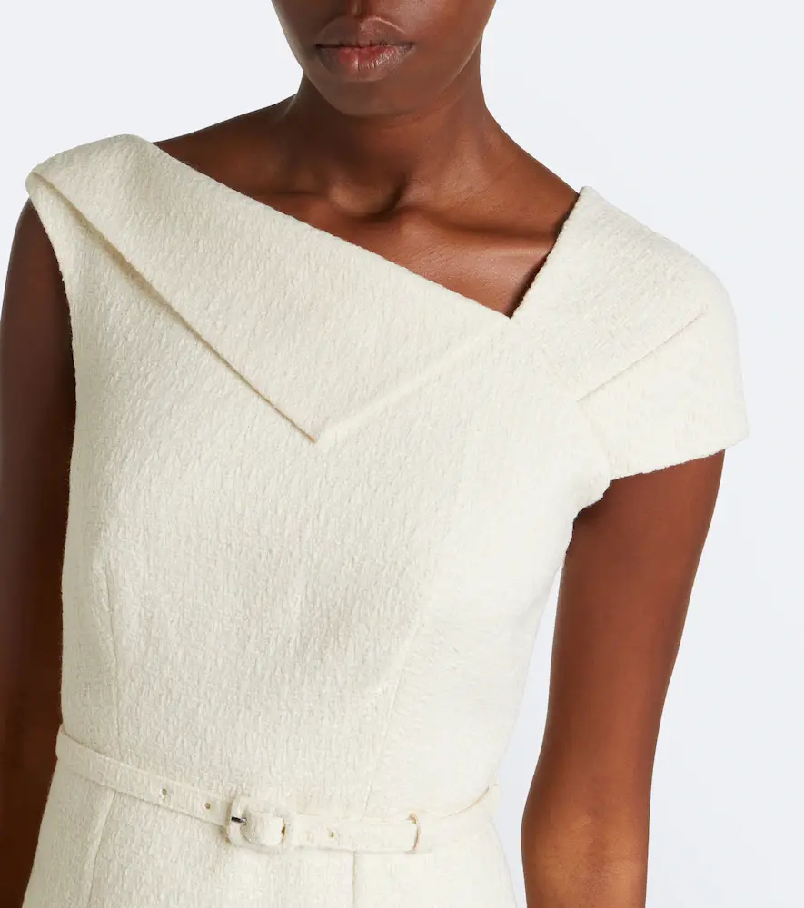 Roland Mouret Belted asymmetric bouclé cocktail dress | Thumbnail 6 Roland Mouret Belted asymmetric bouclé cocktail dress | Thumbnail 6