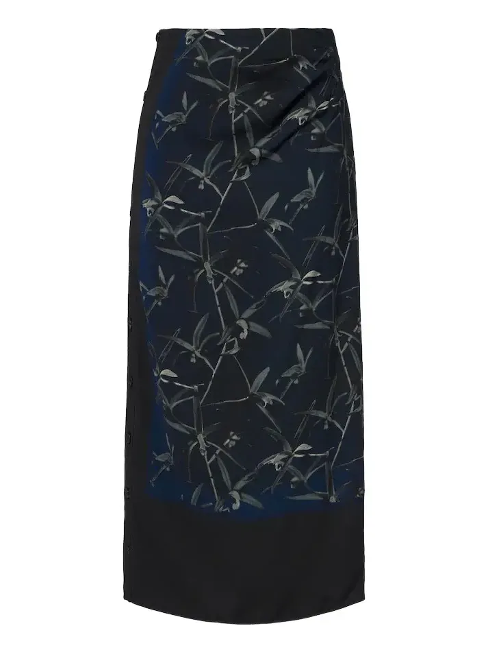 Anais printed cady maxi skirt Anais printed cady maxi skirt