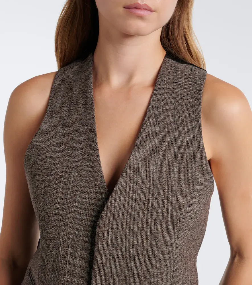 Victoria Beckham Pinstripe vest | Thumbnail 4 Victoria Beckham Pinstripe vest | Thumbnail 4