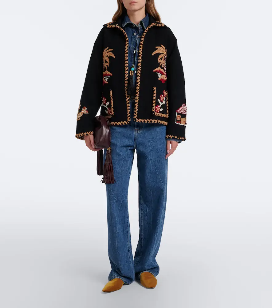 Alanui Remember Me embroidered virgin wool jacket | Thumbnail 6 Alanui Remember Me embroidered virgin wool jacket | Thumbnail 6