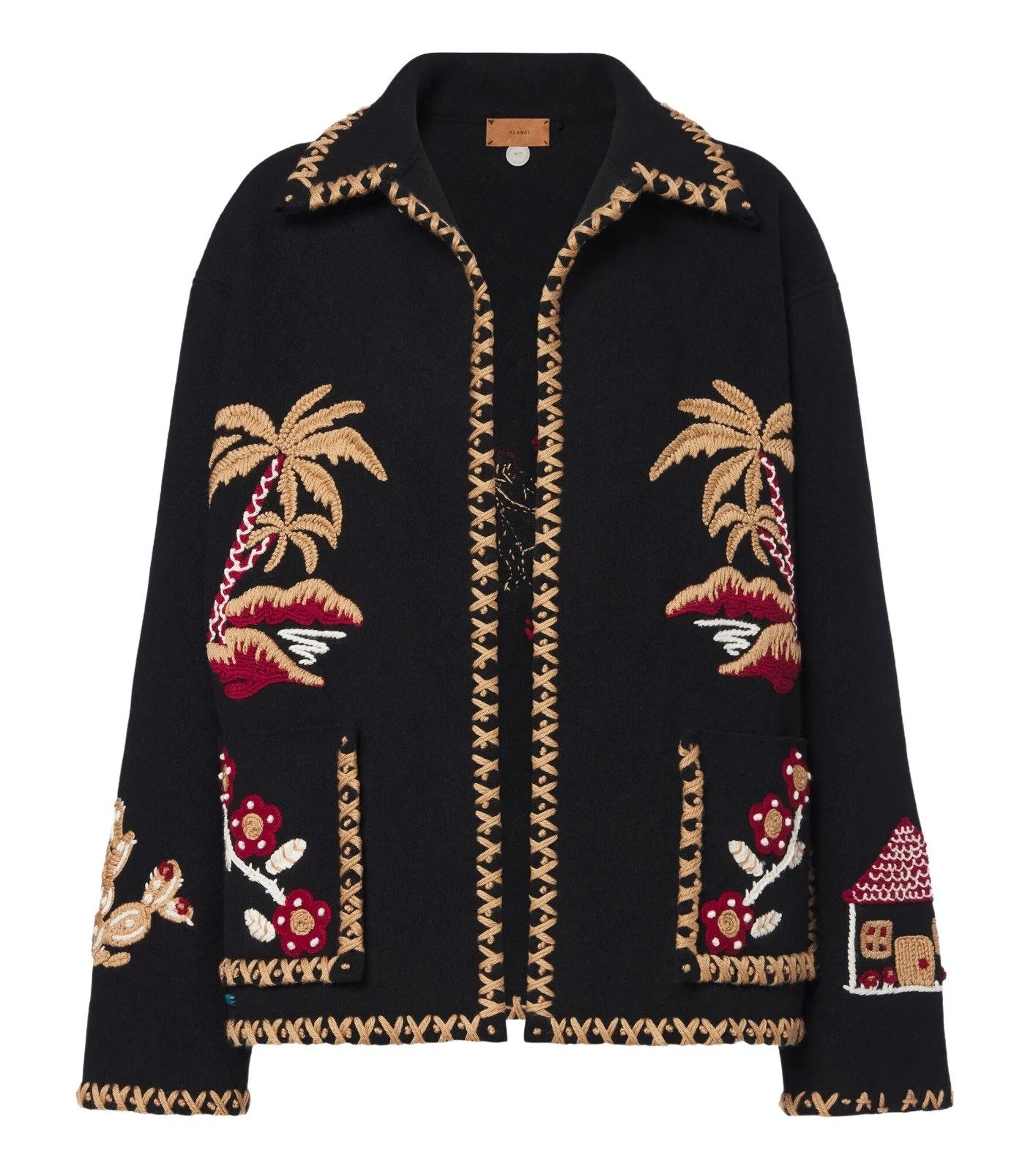 Alanui Remember Me embroidered virgin wool jacket
