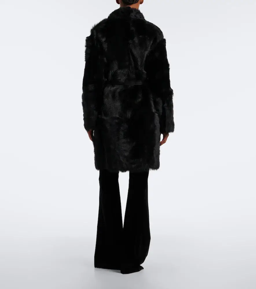 Yves Salomon Reversible shearling wrap coat | Thumbnail 2