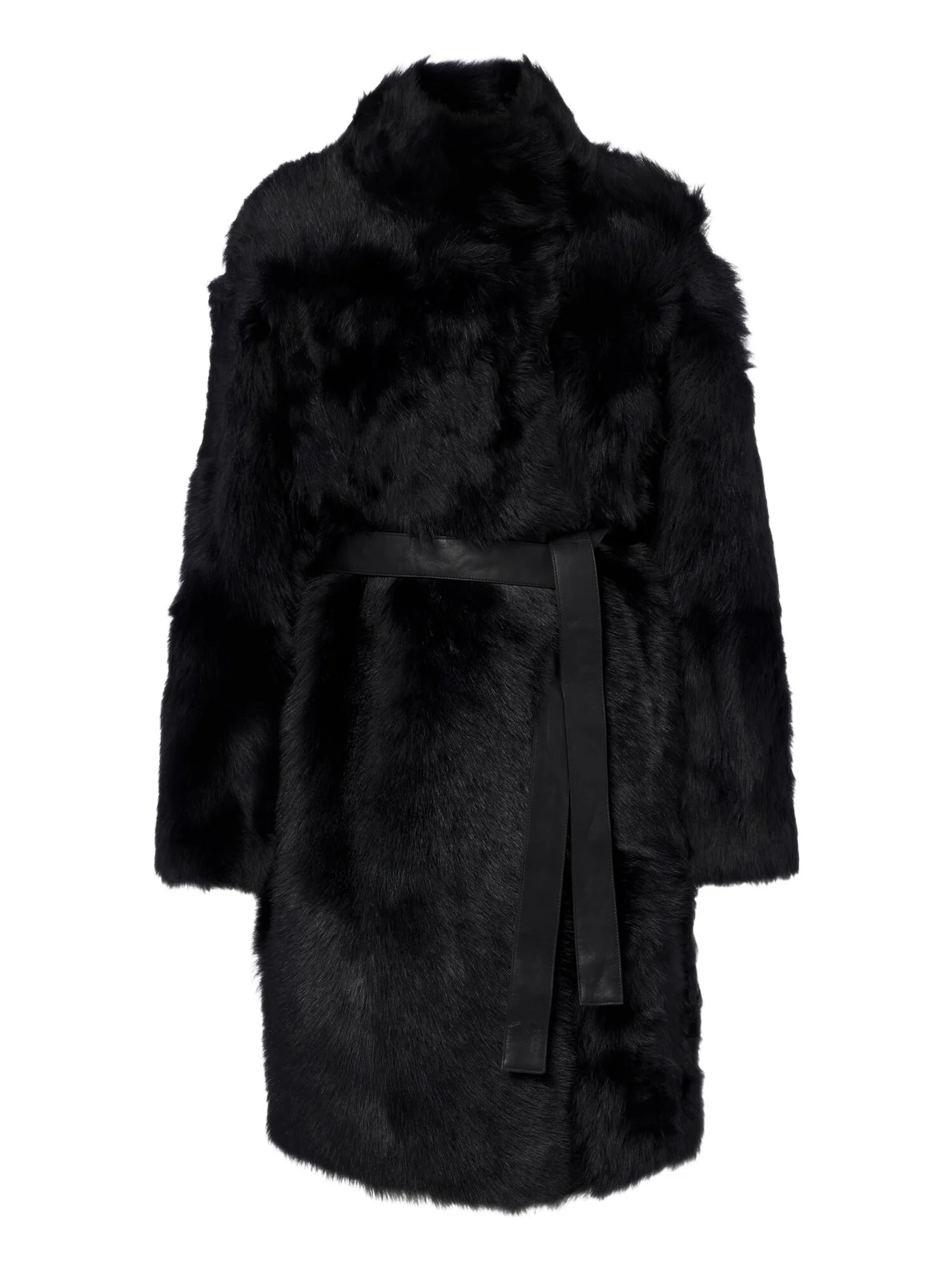 Yves Salomon Reversible shearling wrap coat