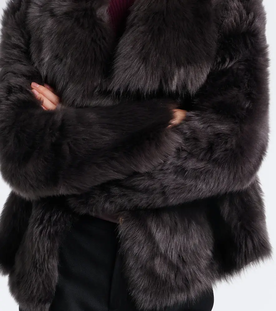 Yves Salomon Shearling jacket | Thumbnail 2 Yves Salomon Shearling jacket | Thumbnail 2