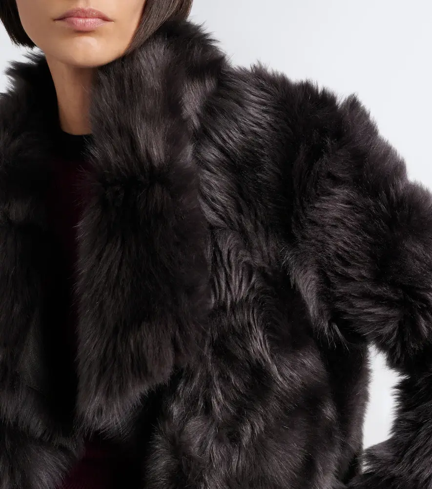 Yves Salomon Shearling jacket | Thumbnail 4 Yves Salomon Shearling jacket | Thumbnail 4