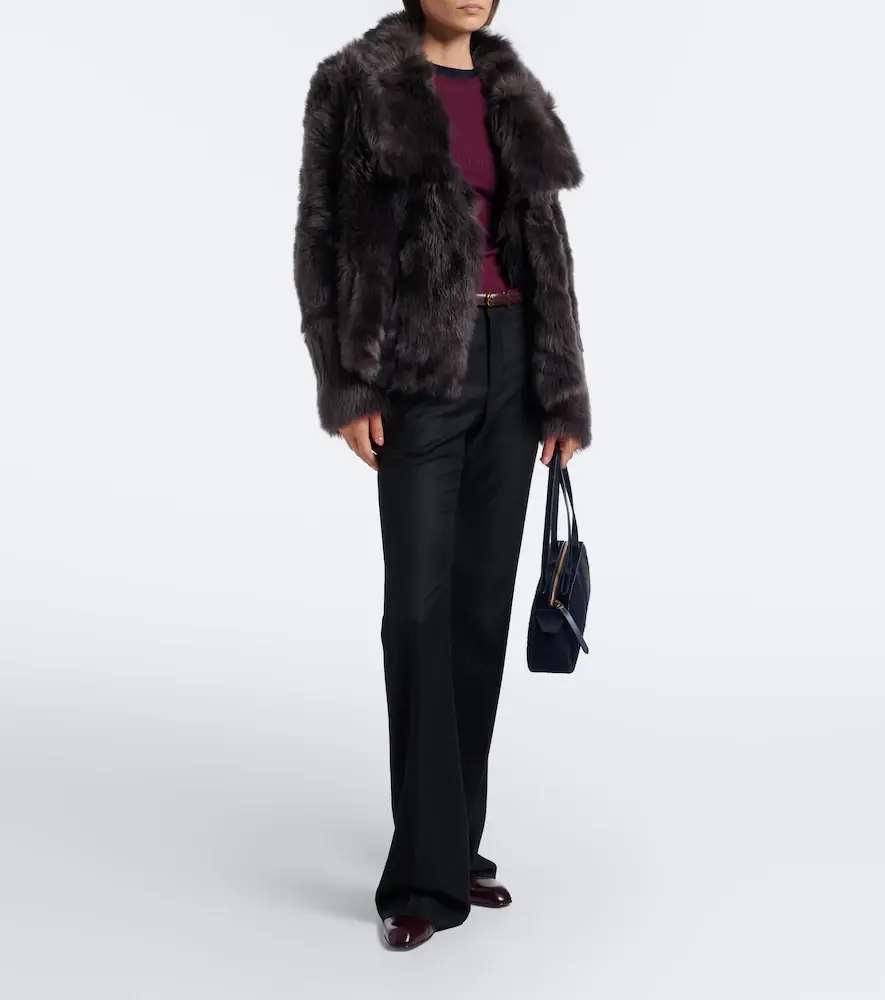 Yves Salomon Shearling jacket | Thumbnail 5 Yves Salomon Shearling jacket | Thumbnail 5