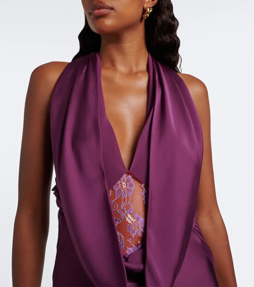 Christopher Esber Cesura draped open-back silk satin gown | Thumbnail 4 Christopher Esber Cesura draped open-back silk satin gown | Thumbnail 4