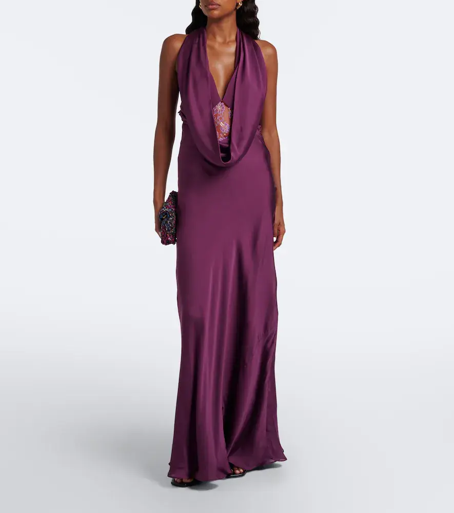 Christopher Esber Cesura draped open-back silk satin gown | Thumbnail 5 Christopher Esber Cesura draped open-back silk satin gown | Thumbnail 5