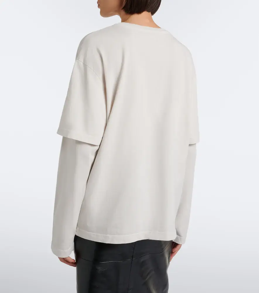 AGOLDE Lois layered cotton jersey T-shirt | Thumbnail 3 AGOLDE Lois layered cotton jersey T-shirt | Thumbnail 3