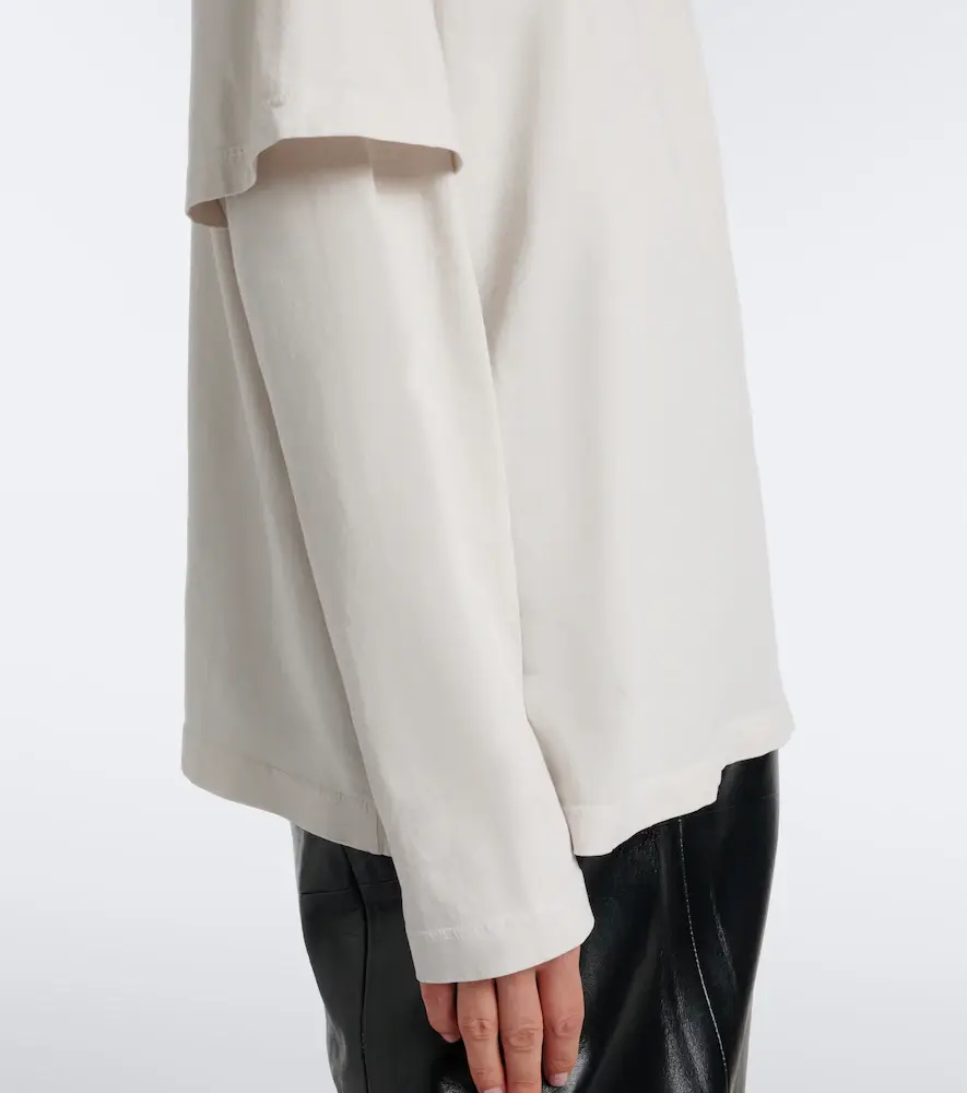 AGOLDE Lois layered cotton jersey T-shirt | Thumbnail 4 AGOLDE Lois layered cotton jersey T-shirt | Thumbnail 4