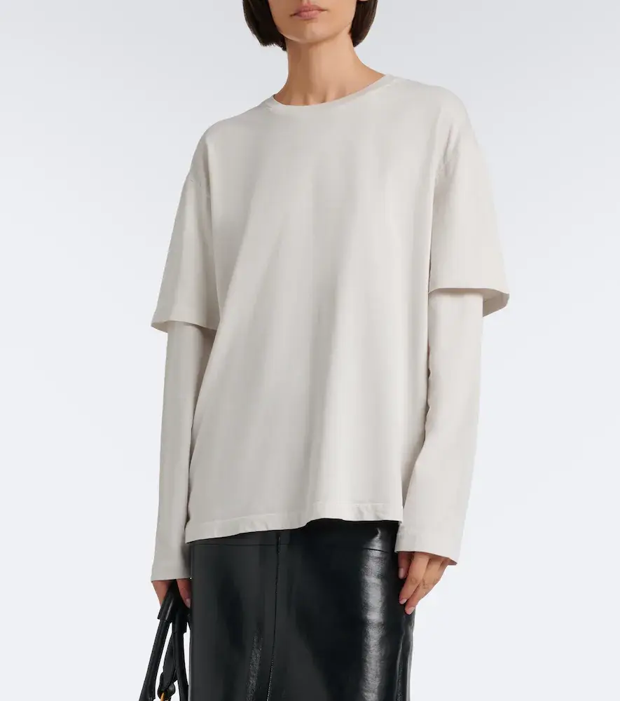 AGOLDE Lois layered cotton jersey T-shirt | Thumbnail 6 AGOLDE Lois layered cotton jersey T-shirt | Thumbnail 6