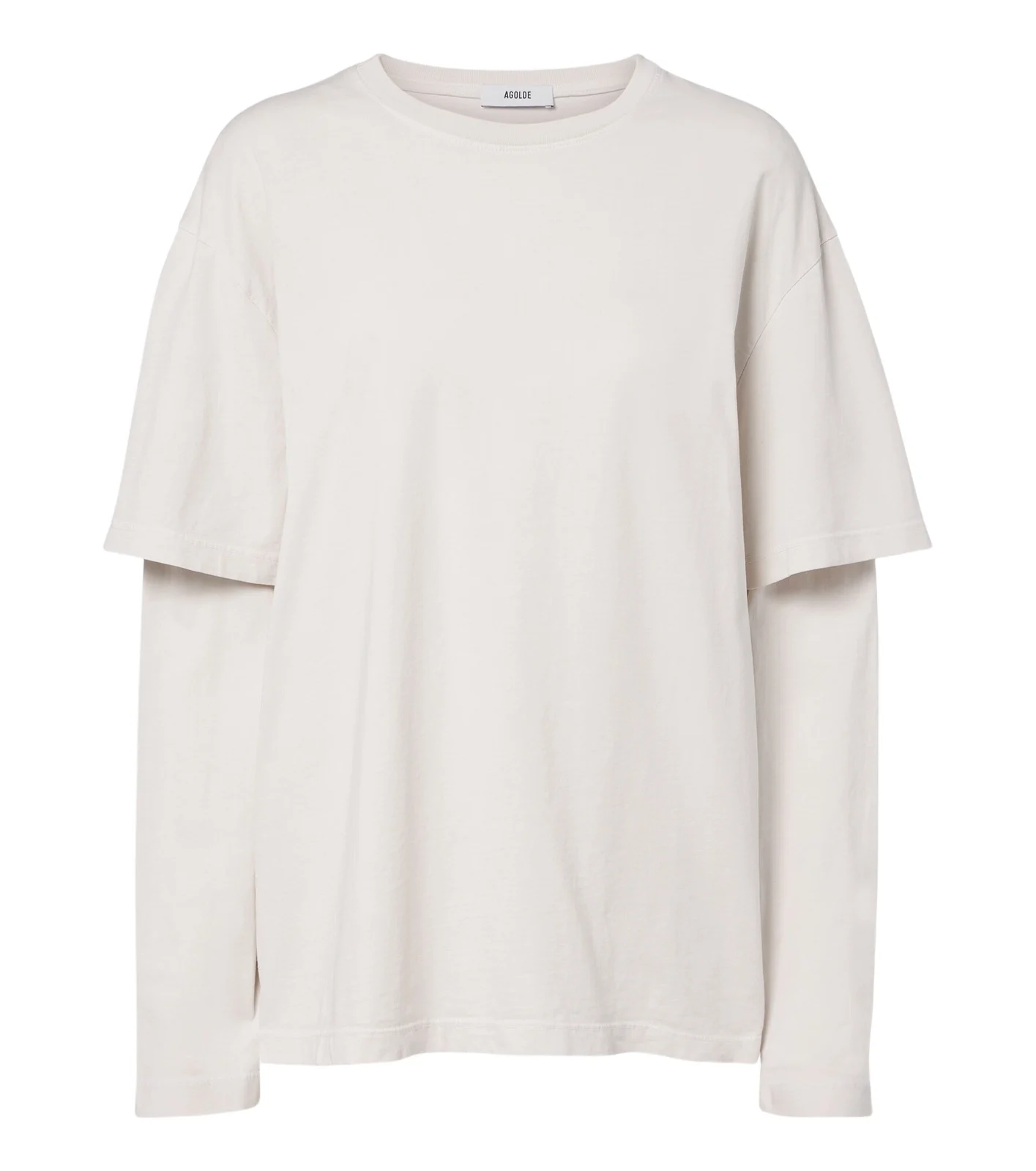 AGOLDE Lois layered cotton jersey T-shirt