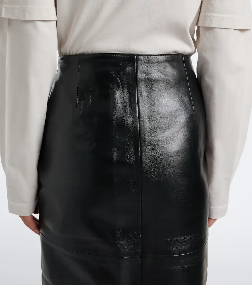 AGOLDE Hikson leather-blend pencil skirt | Thumbnail 4 AGOLDE Hikson leather-blend pencil skirt | Thumbnail 4
