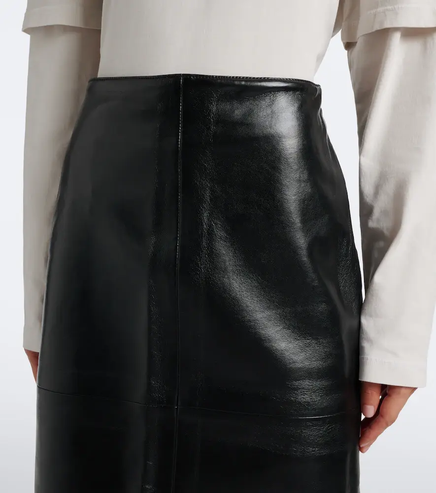 AGOLDE Hikson leather-blend pencil skirt | Thumbnail 5 AGOLDE Hikson leather-blend pencil skirt | Thumbnail 5