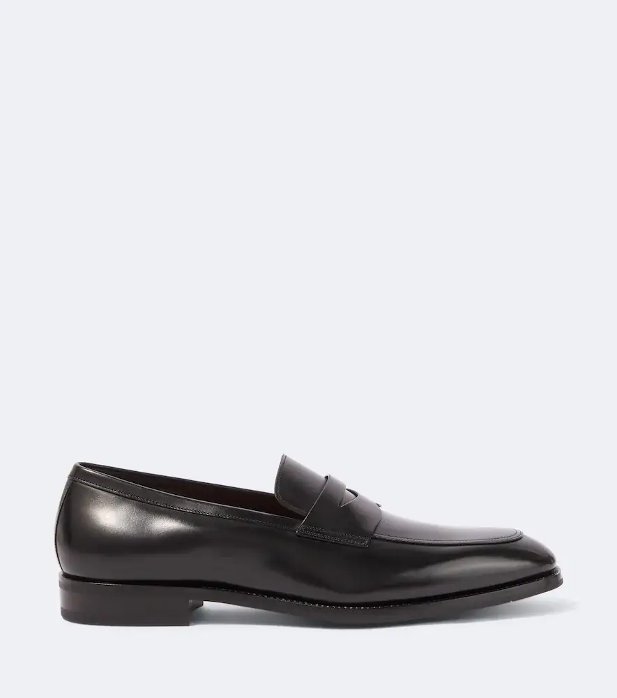 Santoni Leather penny loafers | Thumbnail 6 Santoni Leather penny loafers | Thumbnail 6