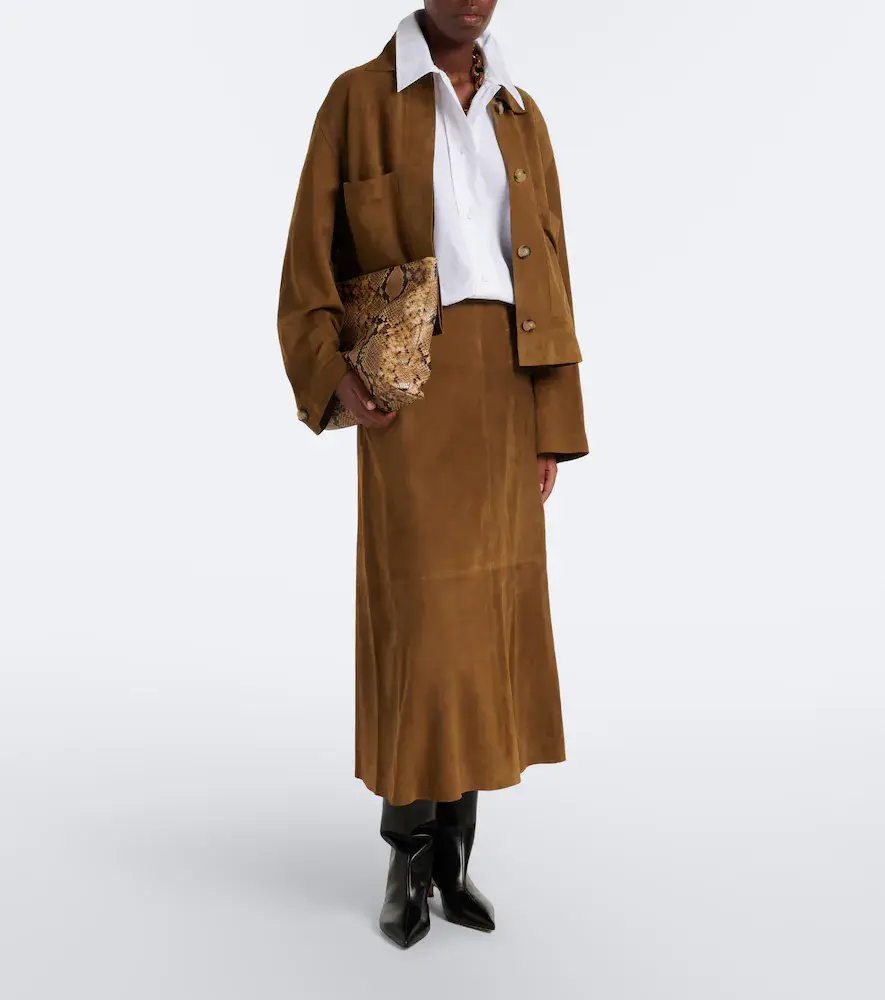 Joseph Helius suede midi skirt | Thumbnail 5 Joseph Helius suede midi skirt | Thumbnail 5