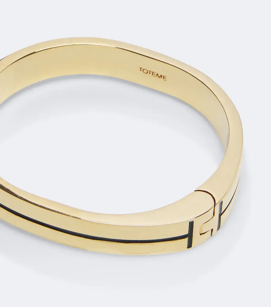 TOTEME Signature enamel 24kt gold-plated bangle | Thumbnail 3 TOTEME Signature enamel 24kt gold-plated bangle | Thumbnail 3