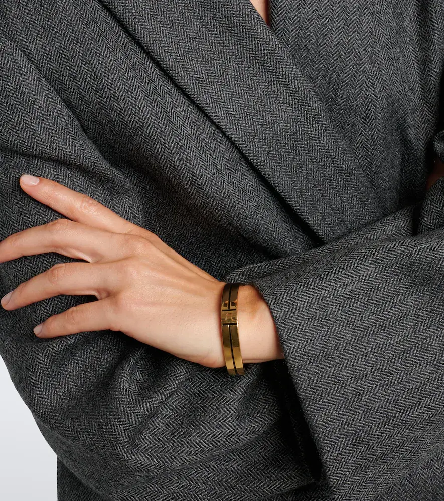 TOTEME Signature enamel 24kt gold-plated bangle | Thumbnail 4 TOTEME Signature enamel 24kt gold-plated bangle | Thumbnail 4