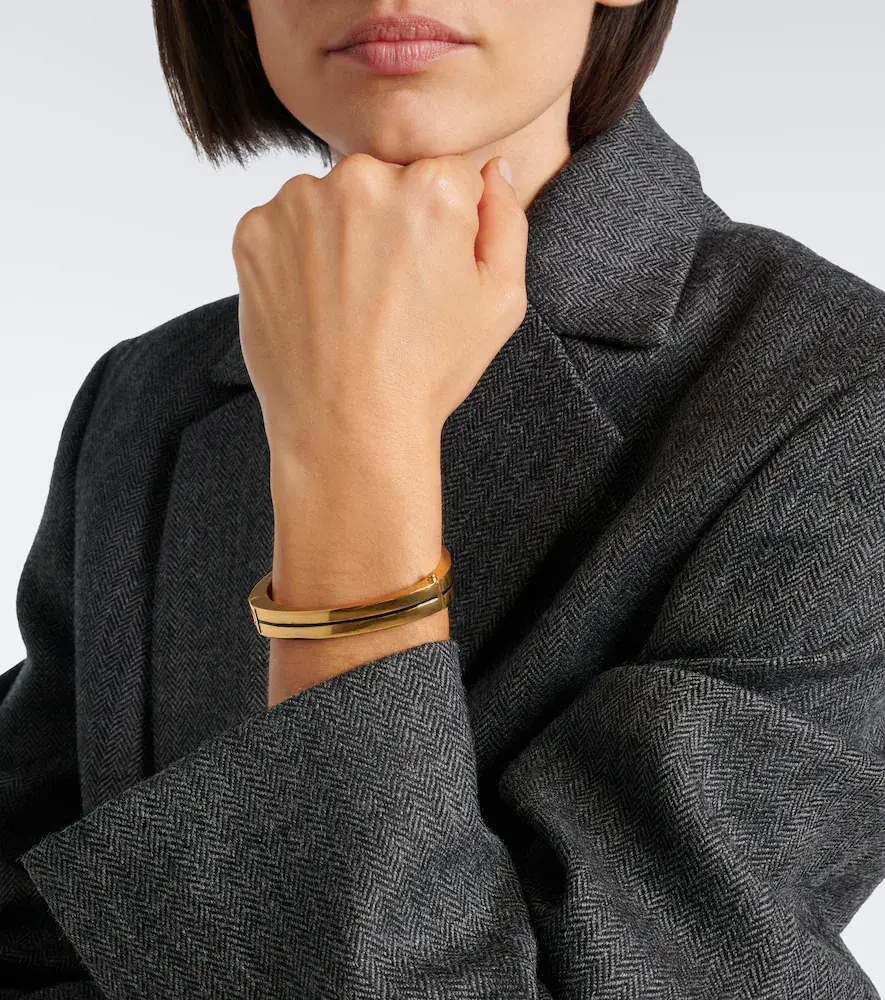 TOTEME Signature enamel 24kt gold-plated bangle | Thumbnail 5 TOTEME Signature enamel 24kt gold-plated bangle | Thumbnail 5